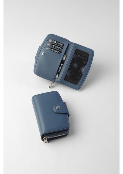 Orta Boy Çıt Çıt Detaylı Kadın Cüzdan/portföy - 65300 - Indigo fırsatları