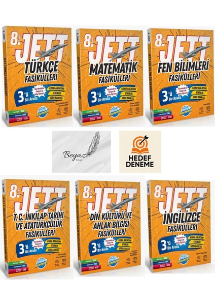 8.sınıf Lgs Jett Türkçe Matematik Fen Inkılap Din Ingilizce Hedef Deneme