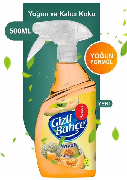 Gizli Bahçe Kalıcı Kavun Kokulu Oda Spreyi