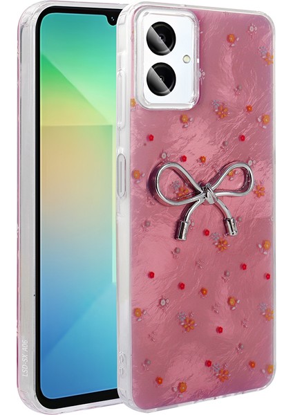 Galaxy A06 Kılıf Kamera Korumalı Figürlü Omsy Ponti Silikon Kapak - Beyaz fiyatları