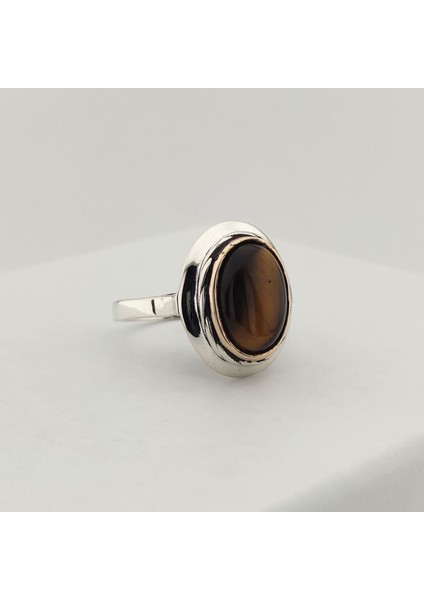 925 Ayar Gümüş Kaplangözü Taşlı Kadın Yüzük fırsatları