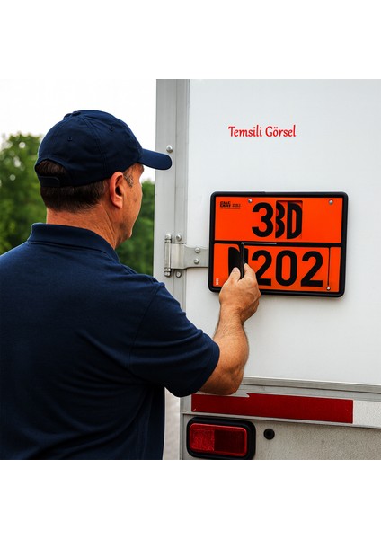 (1 Adet) Metal 40X30 cm Levha 2'si 1 Arada 30-1202 33-1203 Tehlikeli Madde Değiştirilebilir Rakamlı fırsatları