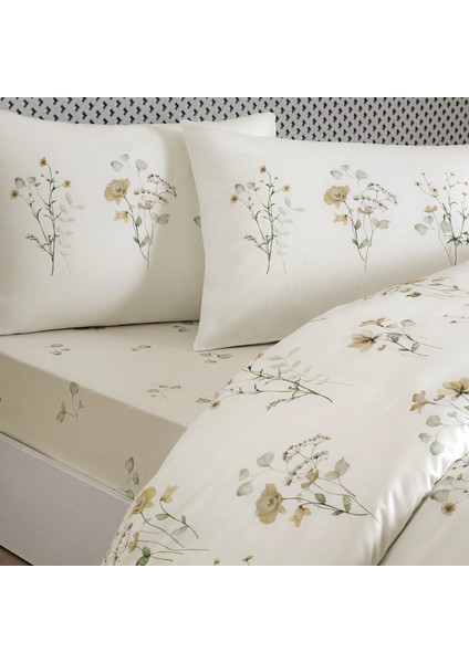 Yeni Sezon Ranforce Tek Kişilik Nevresim Takımı Auren Pudra modelleri