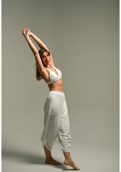 Organik Pamuk Baggy Şalvar Pantolon Yoga Pantolonu fiyatları