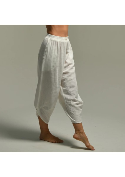 Organik Pamuk Baggy Şalvar Pantolon Yoga Pantolonu modelleri