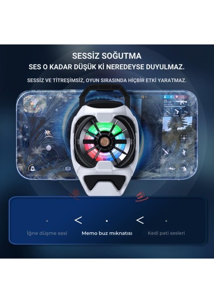 4500 Rpm Turbo Fan Yarı Iletken Soğutma Levhası Telefon Soğutucu Radyatör Tüm Telefonlara Uyumlu indirimleri