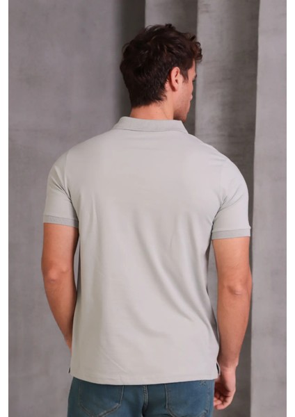 Erkek Slim Fit Pamuklu Yumuşak Doku Nefes Alan Kumaş Yakalı Tişört modelleri