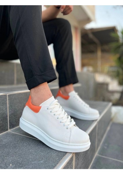 Kb-Dx3 Kuback Beyaz Deri Günlük Erkek Ayakkabı