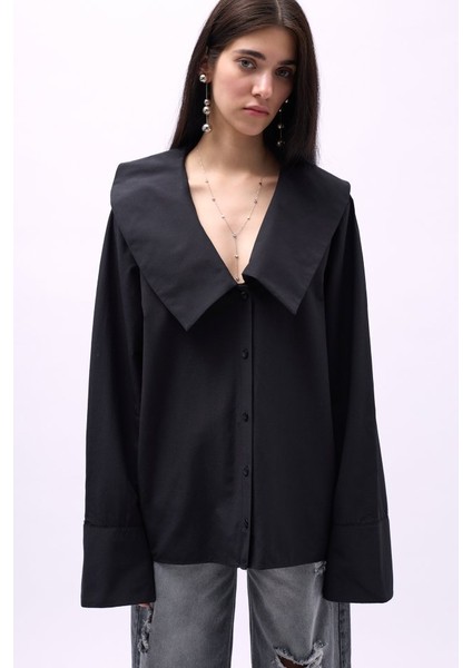 Geniş Yaka Volan Kol Gömlek fiyatları