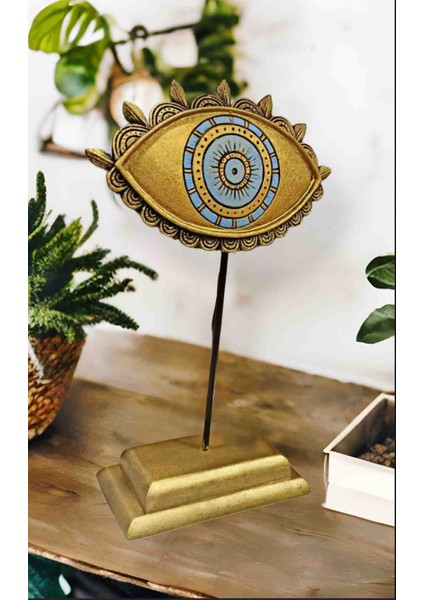 Nazarlık Göz Dekoratif Vitrin Raf Masaüstü Obje Gümüş Eskitme fiyatları