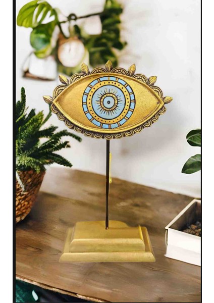 Nazarlık Göz Dekoratif Vitrin Raf Masaüstü Obje Gümüş Eskitme modelleri