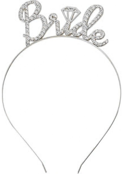 Gümüş Renkli Taşlı “bride” Gelin Tacı – El Yazısı Yazı Tipiyle (5047) modelleri