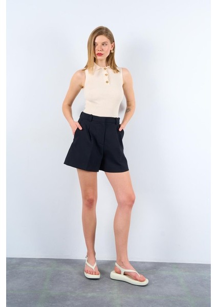 Patlı Düğmeli Triko Atlet - Beyaz Kayısı fiyatları