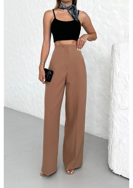 Yüksek Bel Pensli̇ Palazzo Pantolon fırsatları