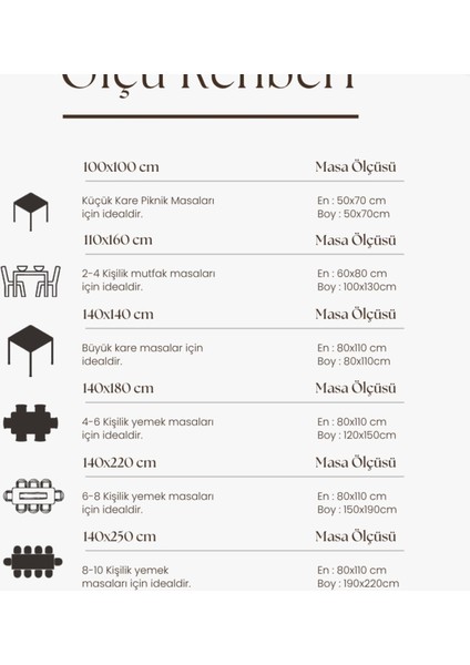 Bej Keten Masa Örtüsü - Doğal & Şık Masa Örtüsü Modeli 110X160 cm indirimleri