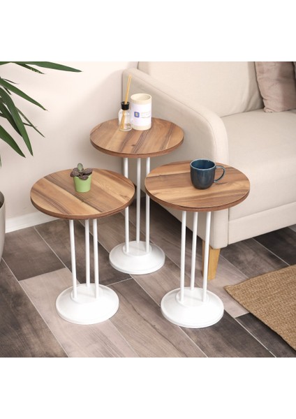 Marbella Zigon Sehpa Mdf Tabla Alt Mekanizma Demir Beyaz Renk fiyatları