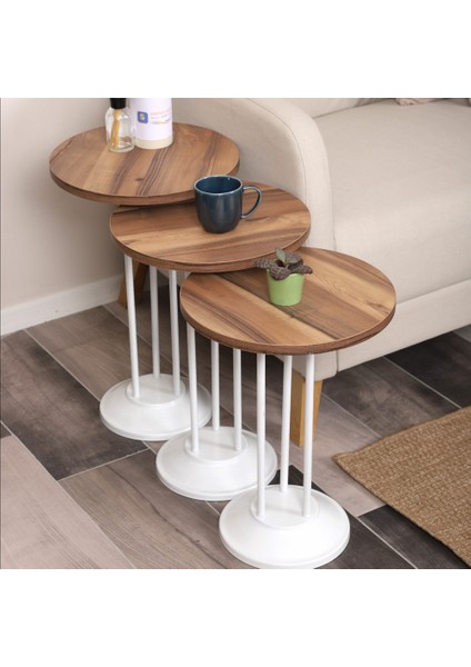 Marbella Zigon Sehpa Mdf Tabla Alt Mekanizma Demir Beyaz Renk fırsatları