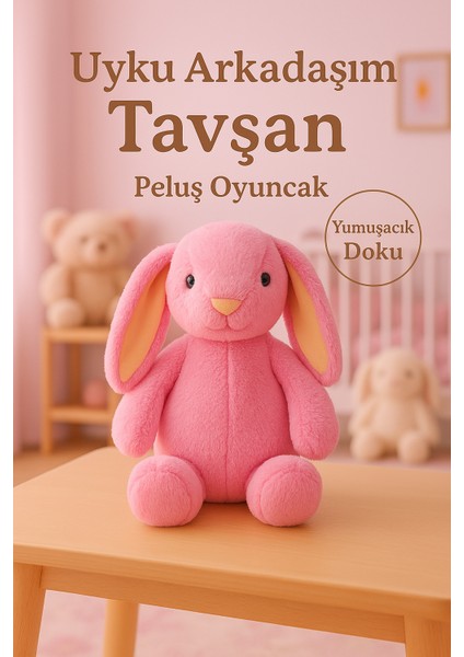 Uzun Kulaklı Yumuşak Tavşan Peluş Oyuncak – Uyku Arkadaşı - Yumuşak, Uzun Kulaklı, modelleri