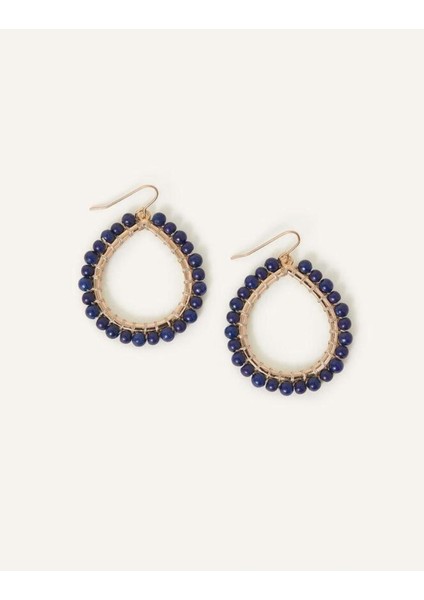 Statement Bead Teard Blue