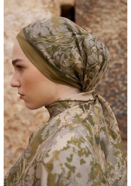 Haki Ed Scarf Sunrise Bahar Desen Şal fiyatları