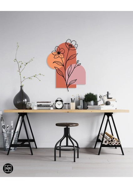 Pastel Bahar Dekoratif Metal Duvar Tablosu
