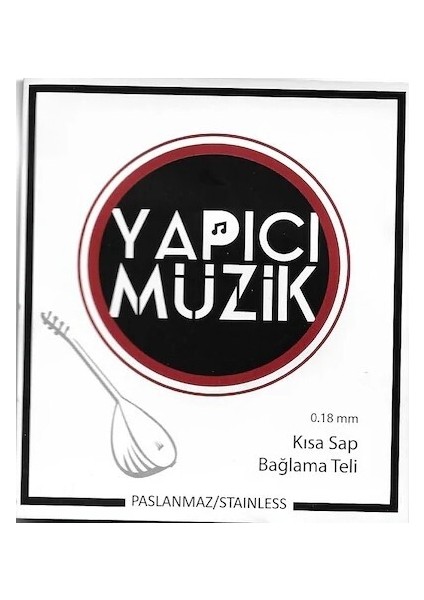 Yapıcı Kisa Sap Baglama Tel 0,18
