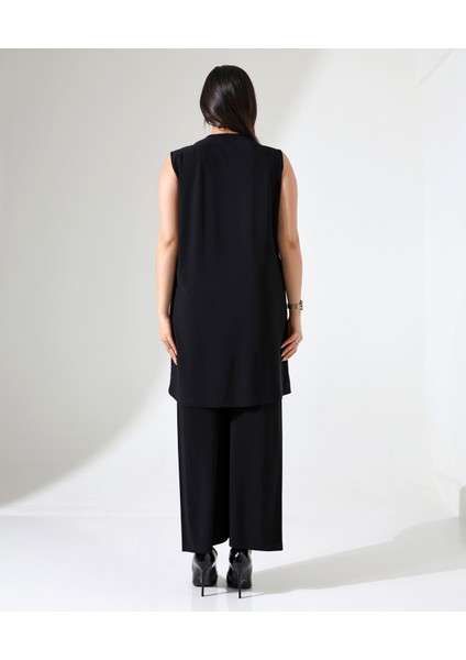 Battal Beden Sıfır Kol Tunik