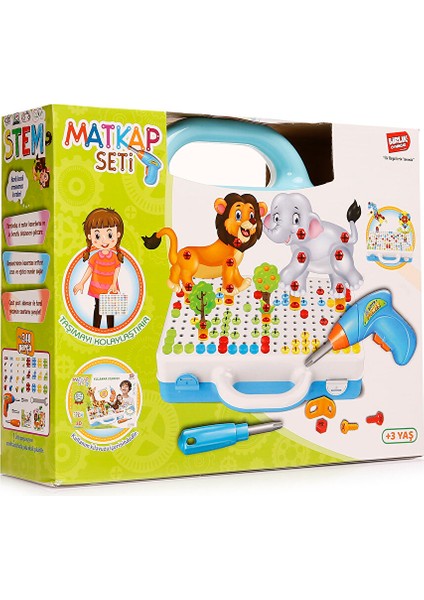 Eğitici Matkap Seti-Hayvanlar 3D Stem fiyatları