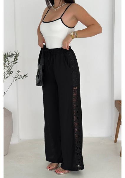 Kadın Yanları Dantel Astarlı Şortlu Pantolon – Hafif & Feminen Stil fırsatları