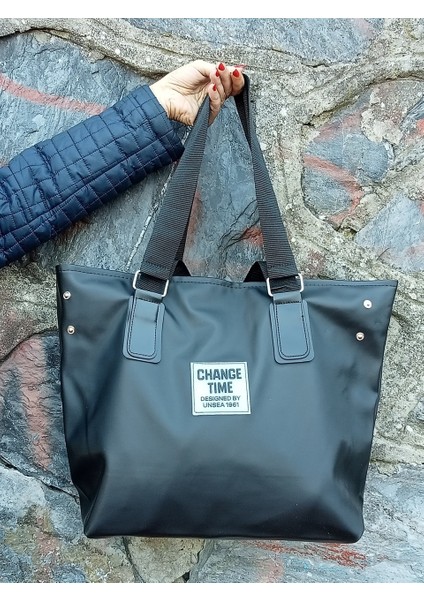 Patlı Kadın Shopper Omuz Çantası