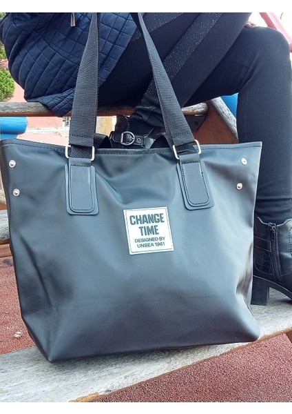 Patlı Kadın Shopper Omuz Çantası