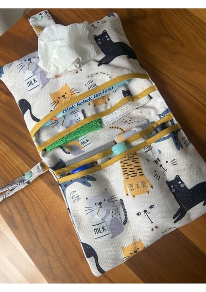 Yavru Kediler Pratik Bebek Bezi Düzenleyici Bebek Alt Açma Bakım Çantası, Organizeri fiyatları