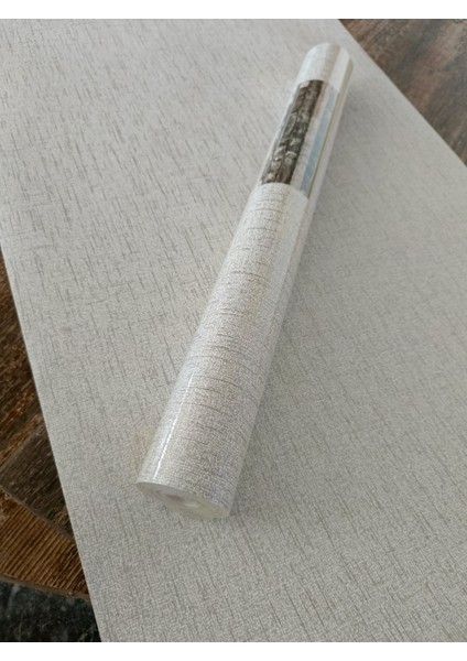 Sade Desenli Gümüş Detaylı Hava Alabilen Duvar Kağıdı 53 cm x 10 Metre