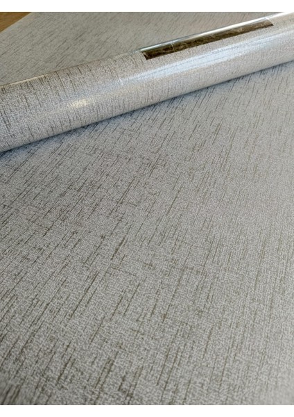 Sade Desenli Gümüş Detaylı Hava Alabilen Duvar Kağıdı 53 cm x 10 Metre modelleri