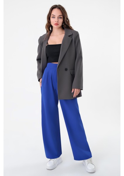 Antrasit Çift Düğmeli Blazer Ceket modelleri