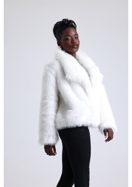 Geniş Yaka Kalın Kürk Mont Kaban fiyatları