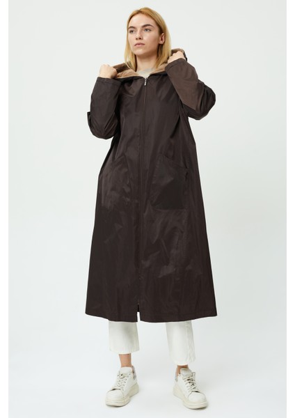 Veger Içi Kürklü Su Geçirmez Uzun Trençkot fiyatları