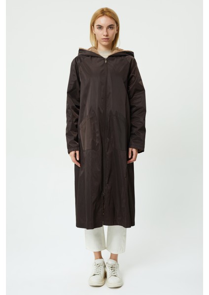 Veger Içi Kürklü Su Geçirmez Uzun Trençkot fırsatları