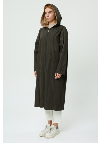 Veger Içi Kürklü Su Geçirmez Uzun Trençkot fırsatları