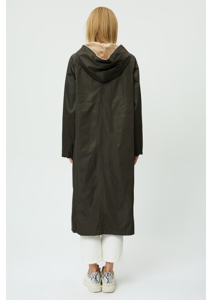 Veger Içi Kürklü Su Geçirmez Uzun Trençkot indirimleri