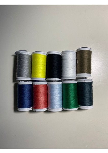 10'lu Dikiş Seti - Makara Seti Renkli