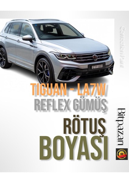 Vw Tıguan Reflex Gümüş LA7W Uyumlu Profesyonel Çizik ve Taş Izi Giderici Rötuş Boyası 25ML.
