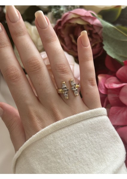 Taşlı Asimetrik Yüzük