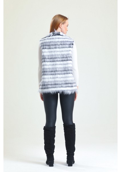 Özel Tasarım Kürk Yelek Spor&şık Kolay Kombinlenebilir Çok Renkli Deri Detaylı modelleri