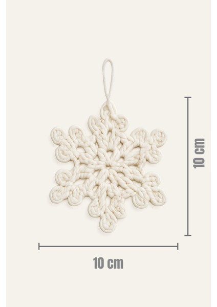 Home Noella 5'li El Yapımı Beyaz Kartanesi Yılbaşı Ağacı Için Zarif Süs Seti modelleri