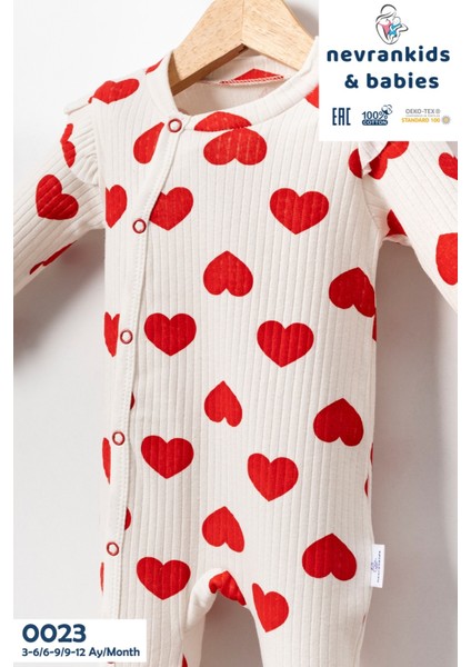 Kız Heart Big Pattern 2’li Yenidoğan Tulum Seti fiyatları