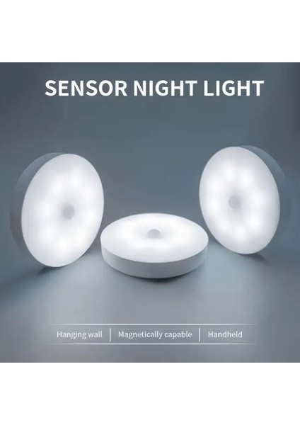 Hareket Sensörlü USB Şarjlı Spot Lamba – Mıknatıslı & Yapışkanlı, Gün Işığı Led, Kablosuz Aydınlatma modelleri