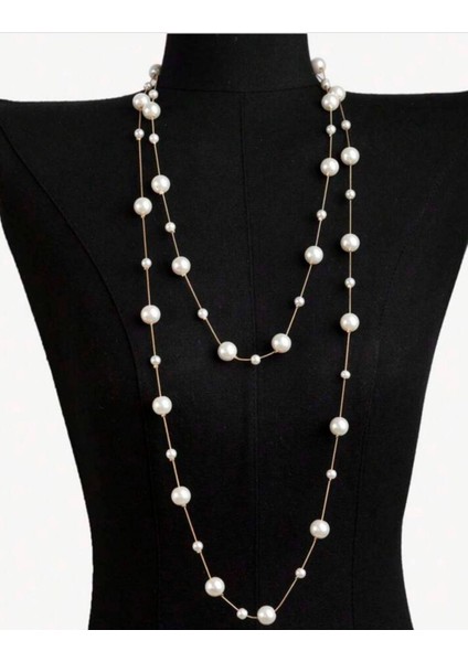 Şıklığınızı Tamamlayacak Incili Zincir Kolye