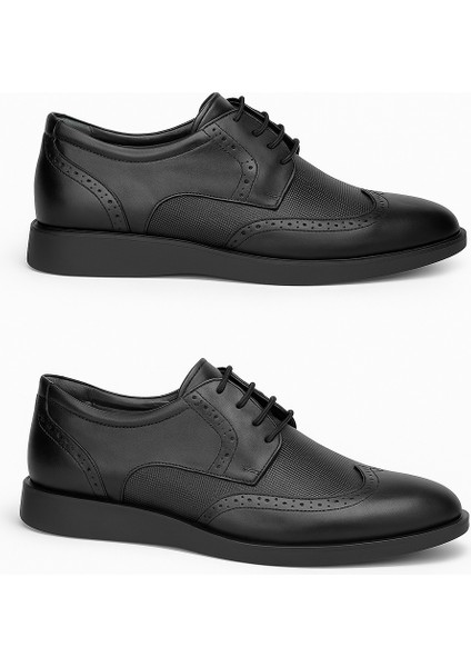 GR0389 Hakiki Deri Hafif Eva Taban Büyük Numara 47 Numara Damatlık Erkek Klasik Ayakkabı