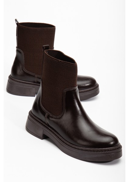 Aygen Lastikli Deri Bot